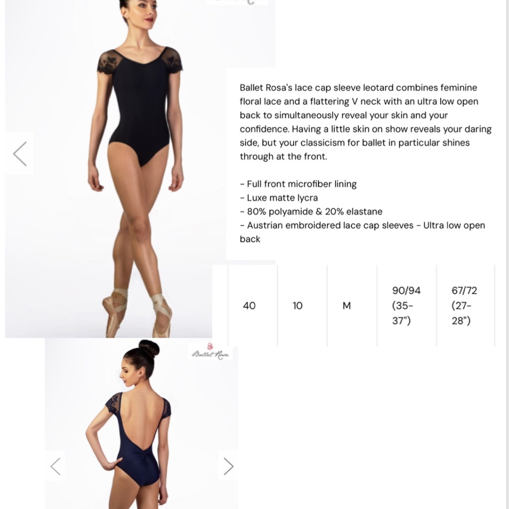 Gorgeous Ballet Rosa leotard - Picture 2 of 2